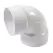 90 Degrees Elbow, 3" Hub x Hub PVC | 3P02_alt
