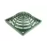 12" Square Domed Drain Atrium Grate, Green | G12SAG