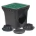 9" Square Basin Kit W/Green Grate Offset Green Grate Offset Adapter And Basin Plug | K9OG | K9OG