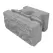BASALITE GEO PRO NATURAL STRAIGHT FACE 36SF/PAL BASALITE 8" X 18"