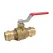Red-White 2-Piece Ball Valve Brass 3/4" Dual EzPress Ends | 5020AB34
