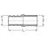 Adapter, 1" x 1" Crimp x PB Copper PureFlow | 46156