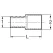 Adapter, 1/2" x 1/2" Brass, PureFlow Crimp Male Sweat | 46633