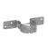 Wood Panel Chain Link Post Bracket, (L) 2-3/8" | NW6287-PG