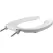 Open Front Toilet Seat, Plastic White | 7B1055000