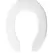 Open Front Toilet Seat, Plastic White | 7B1055000
