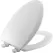 Wood Closet Toilet Seat, Plastic White, W/Cover | 7B1500EC000