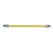 Gas Connector, (ID) 1/2" x (OD) 5/8" x 24" Stainless Steel Yellow Coated, Flex, FIP X MIP | CSSC54-24