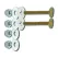 Brass-Plated Bolt Set, Closet, 1/4 x 2-1/4 | 40027