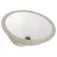 Luxoval Oval Undercounter Bathroom Sink, Vitreous China | G0013743