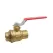 Red-White 2-Piece Ball Valve Brass 1" Solder x Solder | 5049AB1
