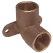 CAST COPPER DROP EAR 90 ELBOW CXC LEAD FREE 1/2" | B073550