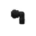 Hydro-Logic Stealth Black Membrane Elbows - 1/8InchesNPT x 1/4InchesQC Elbow
