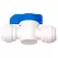 Hydrologic Inline Shut Off Valve, 3/8" QC x 3/8" QC
