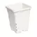 Active Aqua 6" x 6" Square White Pot, 8" Tall, case of 50