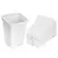 SunPack 2.5" Square Pot, White