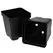T. O. Plastics 03.25 Press Fit Pot Square Vacuum Deep 325 Black 450 Per Case 48 Cases Per Pallet 700014C Use 705115C With Tray