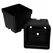 T. O. Plastics 04.00 Sq Pot Square Vacuum Traditional 400 Black 500 Per Case 30Cs/Pl 700070C