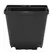 DLN 04.50 SQUARE QUICK LOCK POT WITH WAVE LOCK TAG SLOT BLACK, 660 PER CASE, 40 CASES PER PALLET, 4.25in OD x 3.835in H, 1.6 Pint, .752 Liter