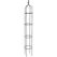 AGW 72" Tall Obelisk with Split Twist Black