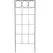 AGW 64" Tall Circle Screen Trellis Matte Black