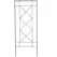 AGW 64" Tall Filigree Screen Trellis Matte Black