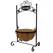 Gardener Select 26" Black Welcome Planter Stand with Basket 14"wx10"dx26"h 6/CS