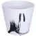 Gardener Select 6.7" Mixed Stone White and Black Planter