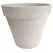 Gardener Select 12" Carved Finish with Light Lines White Planter