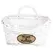 Gardener Select White Wood Oval Flower Basket Planter 6/CS