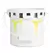 Gardener Select 4" Zinc Paint Pattern Planter Yellow 3.9"x3.9"x3.7"