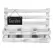 Gardener Select 10" Wood Planter with 3 White Zinc Planters That Fit Perfectly in the Planter - 9.8"x4.1"x6.7"