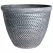 Grower Select 12" Cromarty Planter Black w/Silver Brush 16/CS 3.1gal