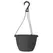 Grower Select 13.00 Everest Hanging Basket, With 18in Hanger, Black, 64 per Case, 12.99in OD x 7.48in H, 2.8 Gallon