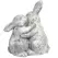 MCarr 10" Kissing Rabbits White