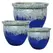MCarr 3pc Flat Rim Round Planter Pallet Volcanic Light Blue
