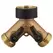 Melnor 2 Way Metal Hose Connector W/ Shut Off Valves