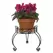 Deer Park 13" Combo Top Plant Stand Black