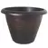 Grower Select 16.00 Wave Planter Copper Brush on Black 4.65gal 25/CS - 16in OD x 11.8in H x 8.56in BD