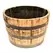 Real Wood 26" Half Oak Barrel Planter
