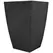 Tusco 23" Modern Tall Square Planter Black