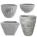MCarr 26PC Fern Planter Plt Antique White Wash