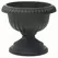 Grecian 12" Urn Black