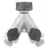 Gilmour Zinc Dual Y w Shut Off Valves