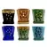 MCarr 6PC 8" Tall Floral Orchid Pot Mixed Asst