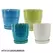 MCarr 8PC 6.3" Cache Pot Set W/Saucers