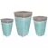 MCarr 15pc Tall Smooth Planter Pallet Volcanic Milky Blue