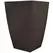 Tusco 23" Modern Tall Square Planter Espresso