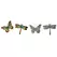 VCS 9" Verdigris Butterfly And Dragonfly