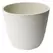 Algreen 14"x11" Round Ribbed Planter Whitesand